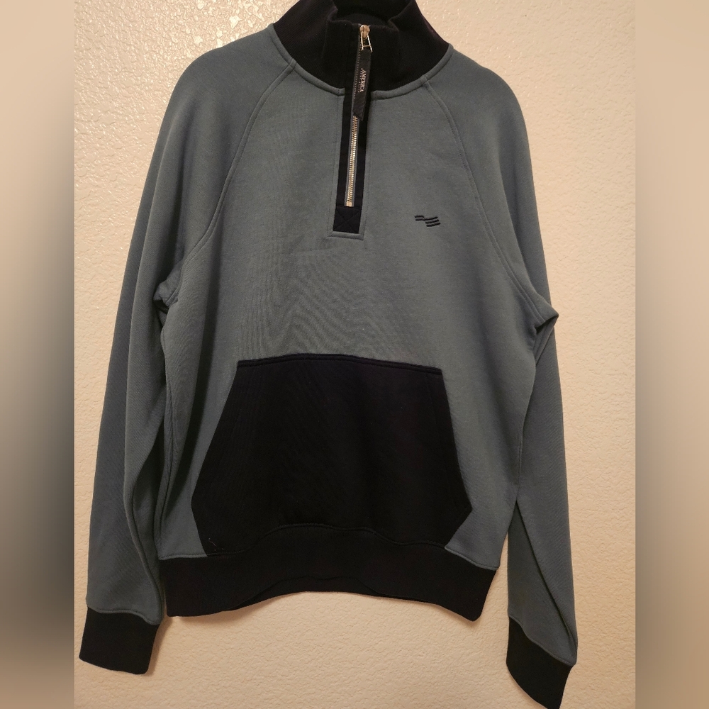 Perry ELLIS Neck Zip Pullover Sweatshirt